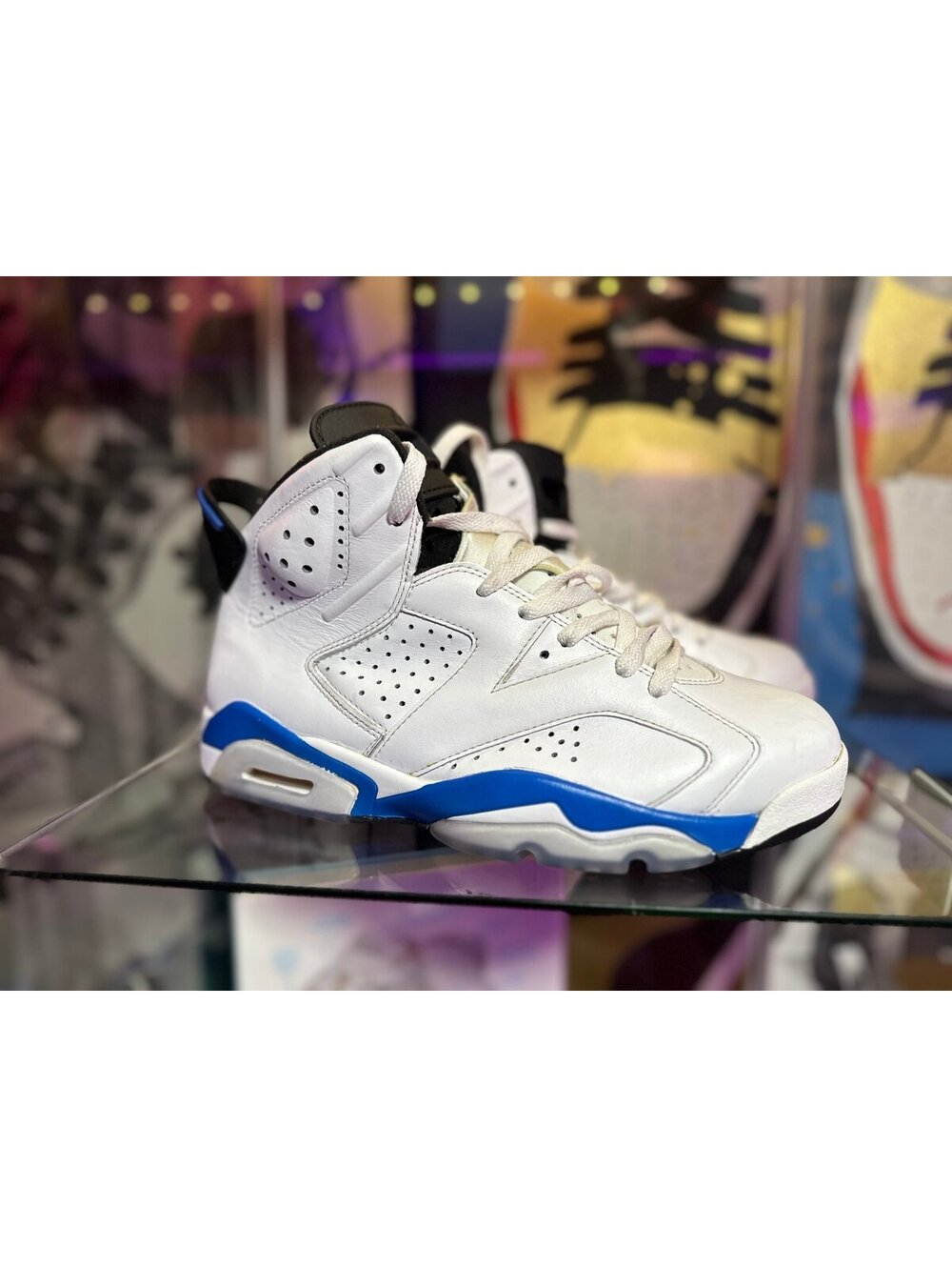 Nike  Air Jordan 6 Retro 'Sport Blue' 2014 SIZE: 7.5